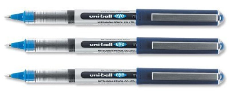 Uniball 12-Piece Rollerball Pen Micro, 0.5-0.2mm, UB150BLUE, Blue