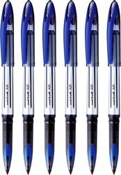 Uniball 6-Piece Air Roller Ball Pen, UBA188L, Blue