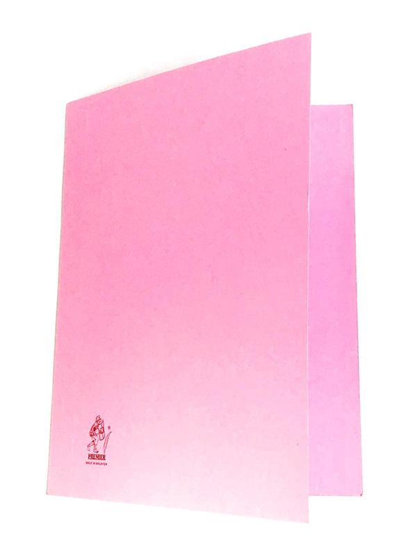 Premier Full Scape Size Folder with Metal Fastener, 100 Piece, Pink