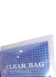 Sadaf Clear Bag Document File Bag, 12 Piece, Fullscape, Assorted Color