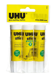 UHU Glue Stick, 21gm, 3 Pieces, Yellow