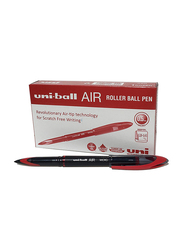Uniball 12-Piece Air Micro Fountain Rollerball Pens, 0.5mm, UB-188, Red