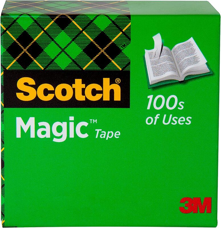 Scotch Invisible Magic Tape, 1 x 1296 inch, Transparent