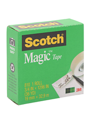 Scotch 810 Magic Tape, 19m x 32.9m, Green