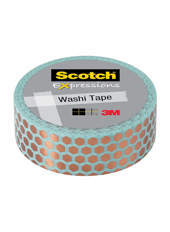 Scotch Expressions Metallic Tape, 3/4 x 5 /55 Yards, Silver