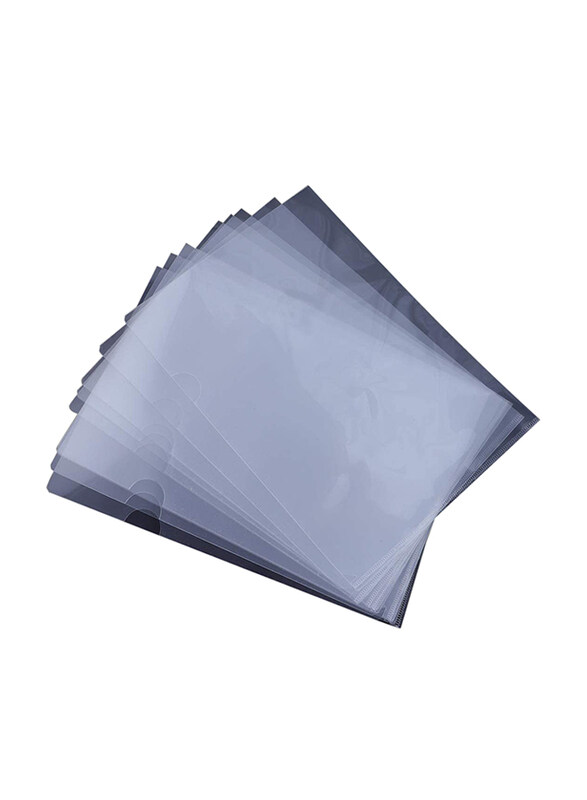 

Nobesty Plastic Practical L-Type Document File Folder, 12 Piece, A4 Size, Clear