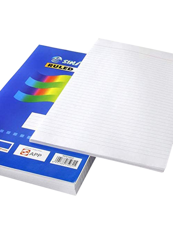 Sinarline RP01022 Single Ruled Paper, F/s Size, Blue