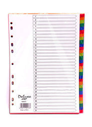 Deluxe Amt 49431 1-31 Plastic Divider, 10 Sets, A4 Size, Multicolor