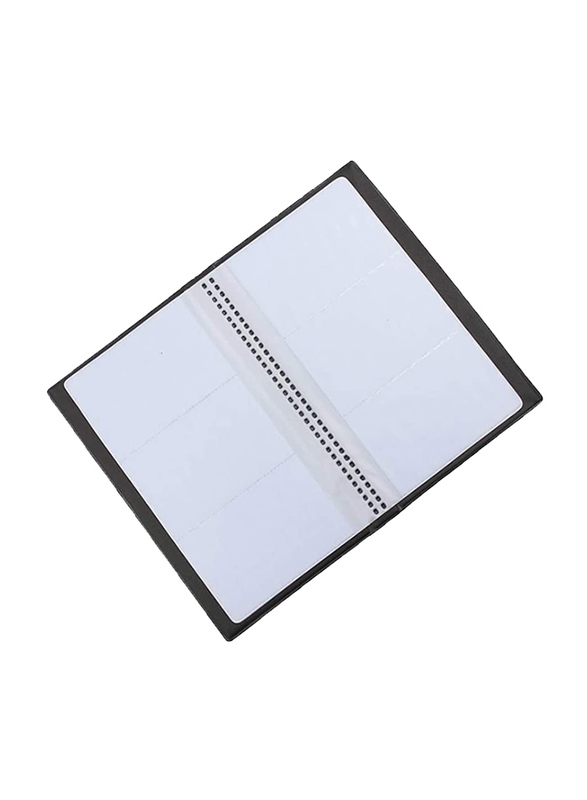 Toyvian Business/Name Card Holder Book, 240 Slots, Black