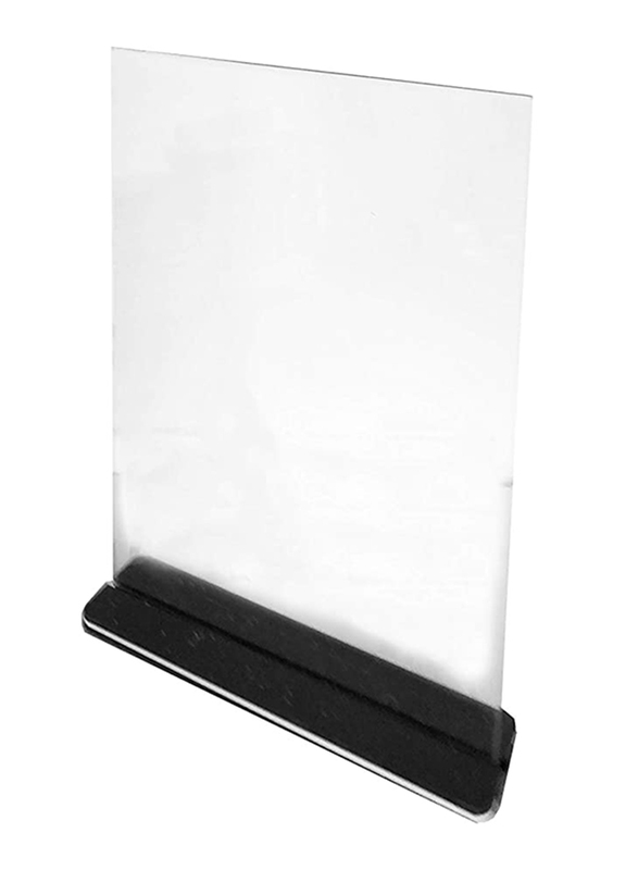 RY Display T-Shaped Acrylic Sign Holder for school/Business, 8.5 x 11 Inch, Clear