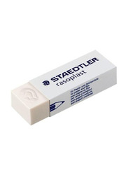 Staedtler 6-Piece Plastic Rascoplast Eraser, White