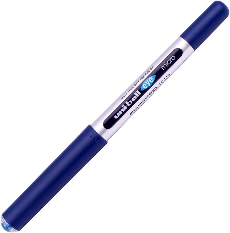 Uniball 12-Piece UB 150 Eye Roller Pen, 0.5mm, Blue/Black/Red