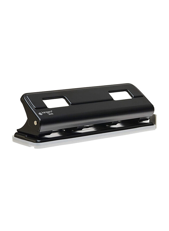 

Kangaro HDP2040 Four Hole Paper Puncher Device, Black