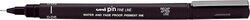 Uniball 6-Piece Uni Pin Fine Liner Pen Set, Black