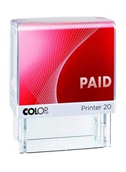 Colop Printer 20 Paid Self Inking Stamp, Red