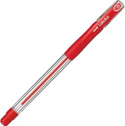 Uniball 12-Piece Lakubo Point Pen, 0.7mm, SG100F, Red