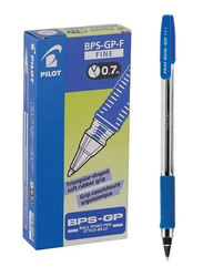 بايلوت طقم أقلام حبر جاف BPS-GP من 12 قطعة ، 0.7 ملم أزرق