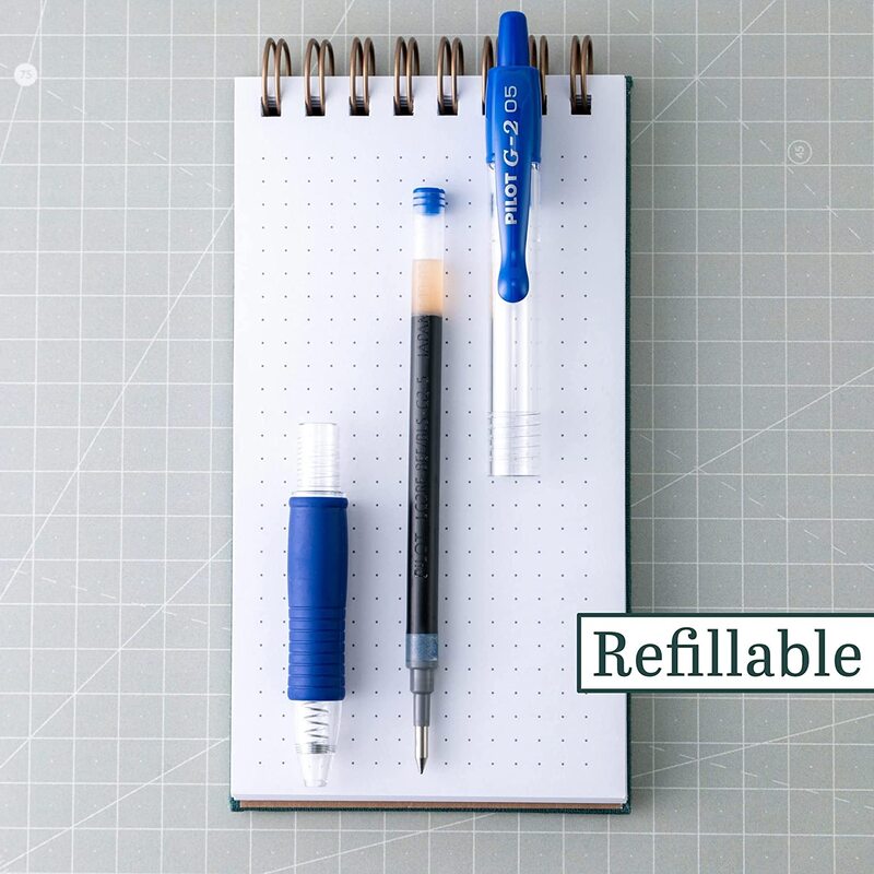 Pilot 5-Piece G2 Premium Refillable and Retractable Rolling Ball Gel Pens, 31298, Blue