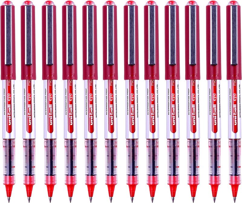 Uniball Eye Micro Roller Pen, 0.5mm, UB150, Red