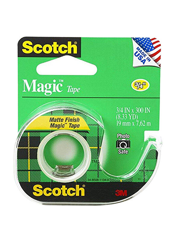 

Scotch Magic Tape, 3/4 x 300 Inch, 3 Pieces, 3105, Clear