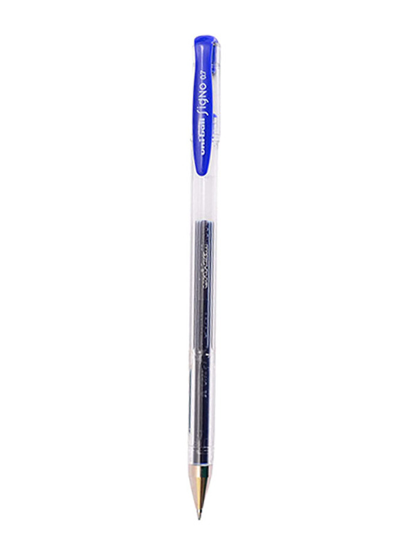 Uniball 10-Piece Signo Um-100 Gel Ink Rollerball Pen Set, 0.5mm, Blue