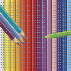 Faber-Castell 12-Piece Color Grip pencils Set, Multicolor