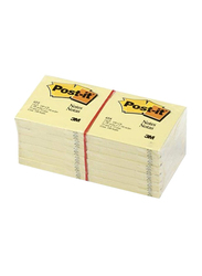 Post-it 41794 Notes, 7.62 x 7.62cm, 12 x 100 Sheet, Pack of 2, Canary Yellow