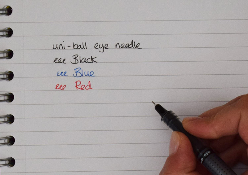 Uniball 12-Piece UB-185S Eye Needle Rollerball Pen Set, 0.5mm, Blue