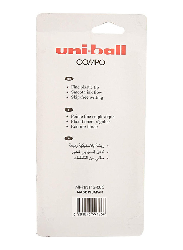 Uniball 8-Piece Compo Ball Pen Set, Blue