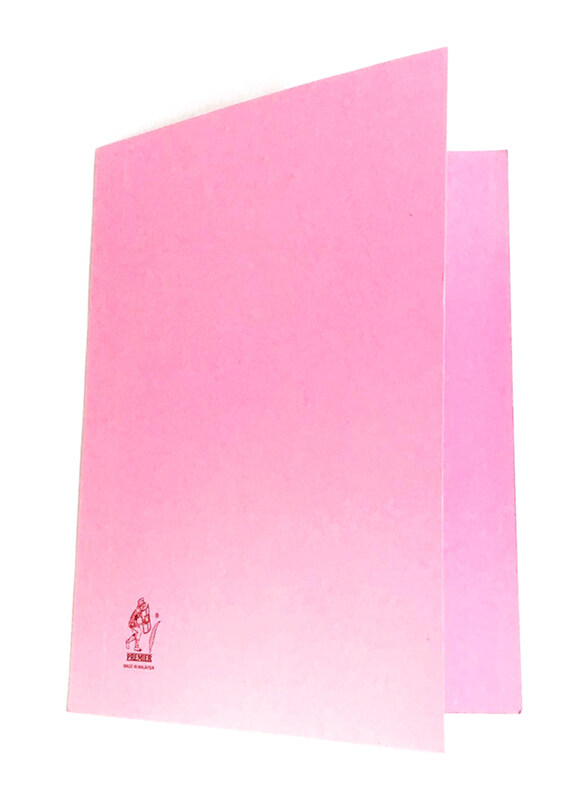 

Premier Full Scape Size Folder with Metal Fastener, 100 Piece, Pink