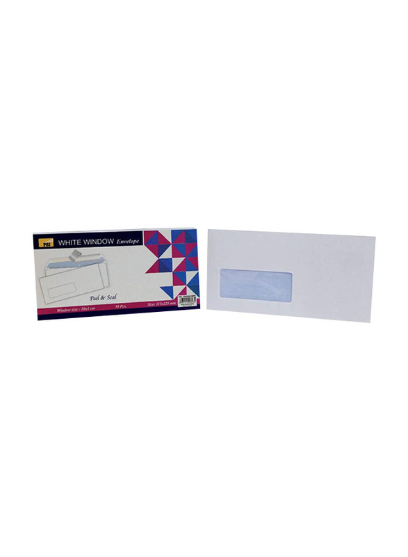 PSI Window Envelope, 115 x 225mm, 80GSM, White