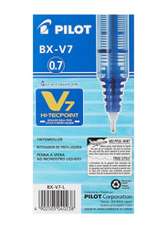 Pilot 12-Piece V7 Hi-Tecpoint Rollerball Pen, Blue