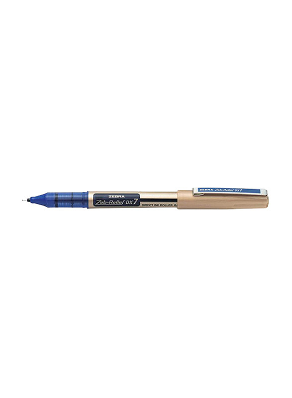 

Zebra Zeb-Roller DX7 Needle Tip Rollerball Pen, 0.7mm, Blue