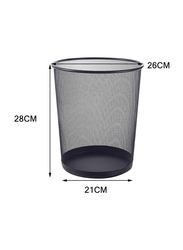 BYbyh Metal Mesh Waste Bin, Black