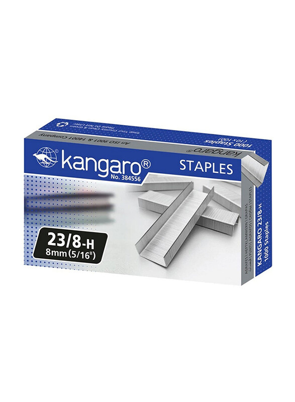 

Kangaro Stapler Pin, 23/8-H 8mm, Silver