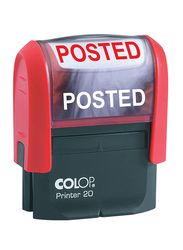 Colop Printer 20 Posted Self Inking Stamp, Red/Black