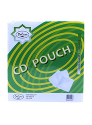 Deluxe CD-DVD Pouch, 100 Pieces, White