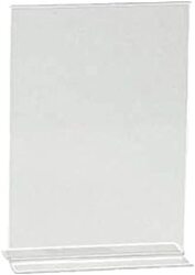 Acrylic 2 Sided Sign Holder, A5 149 x 210mm, Size, White