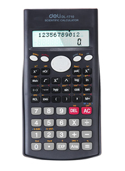 ديلي آلة حاسبة علمية باللون الرمادي الداكن ، E1710 ، أسود