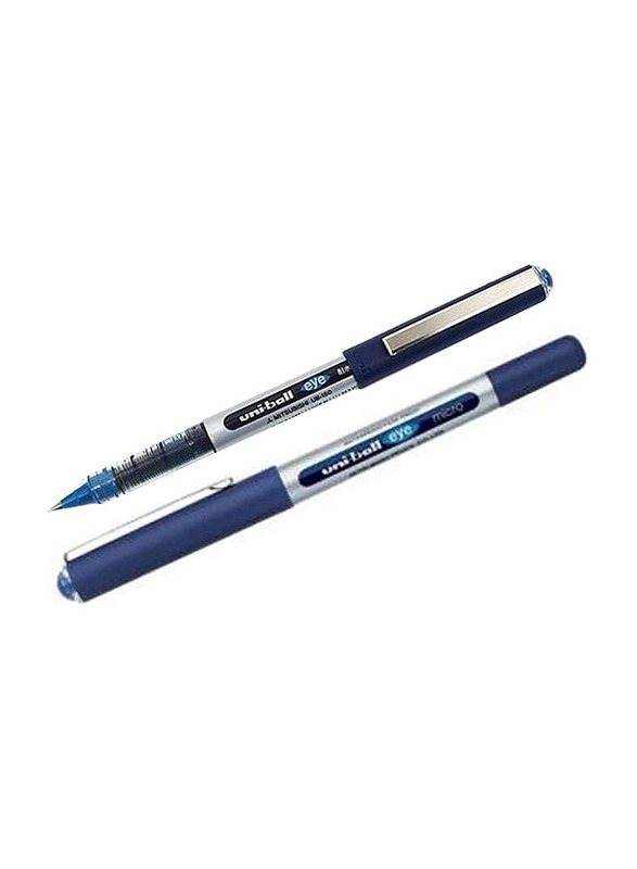 Uniball 10-Piece Ub-150 Eye Rollerball Pen Set, 0.5mm, Blue