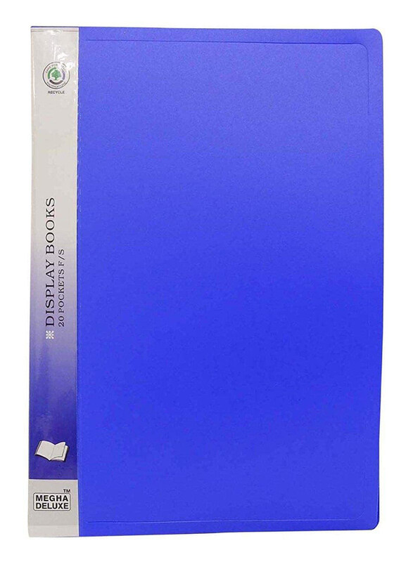 

Deluxe Amt-20A3 Display Book, 20 Pockets, Blue