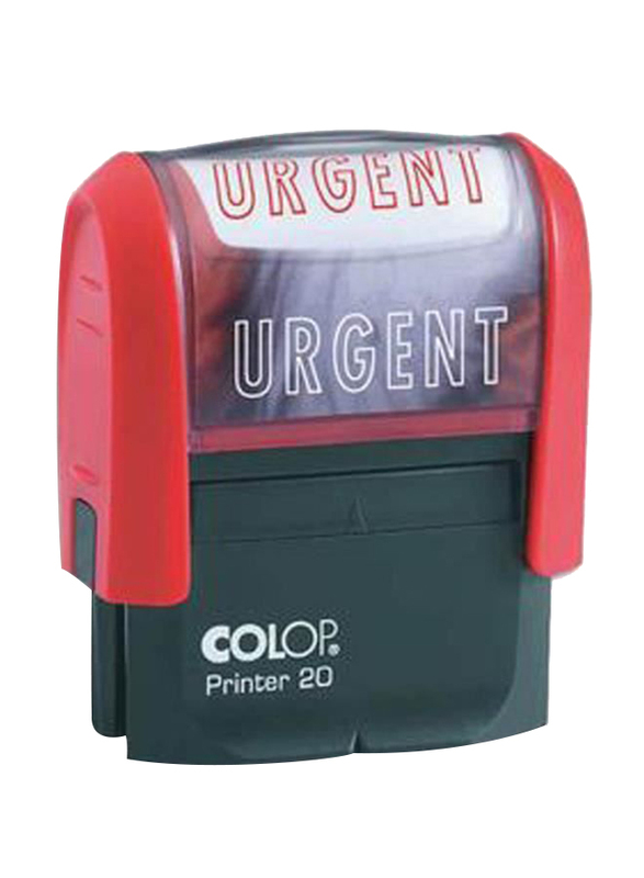 Colop Printer 20 Urgent Rad Link Stamp, Red/Black