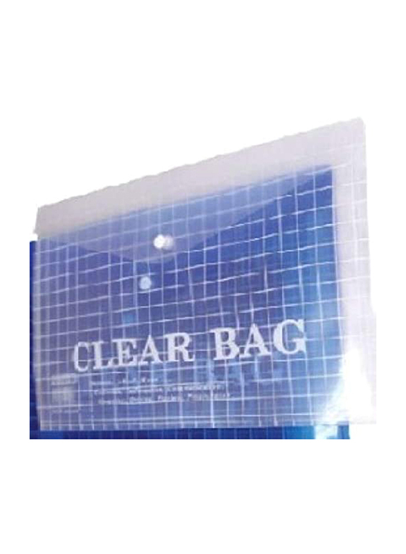 Sadaf My Clear Bag, A4 Size, 12-Piece, Assorted Color