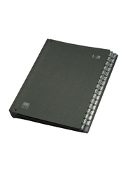 Elba 42418 Fiberboard Signature Book, 32 Dividers, A4 Size, Black