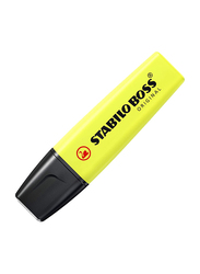 Stabilo Boss Original Fluorescent Highlighter, 2mm + 5mm, Yellow