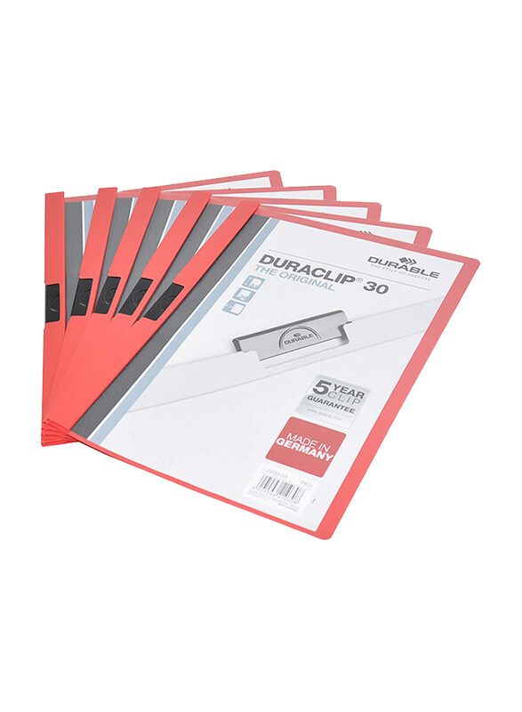 

Durable Duraclip DUPG2200-03 File, 25-Piece, A4 Size, Red