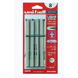 Deluxe 7-Piece Rollerball Pen, 0.7mm, UB177, Blue