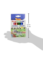 جوفي علبة أقلام تلوين بلاستيكية ، 12 قطعة متعدد الألوان
