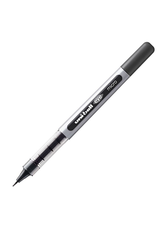 Uniball 10-Piece UB-150 Eye Micro Gel Ink Rollerball Pen, 0.5mm, Black
