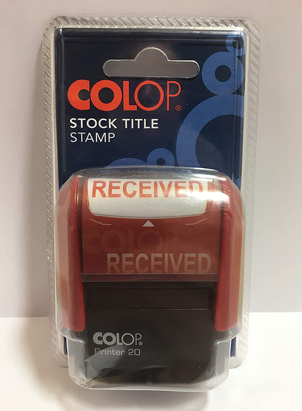 Colop Printer 20 Received Stamp, Red